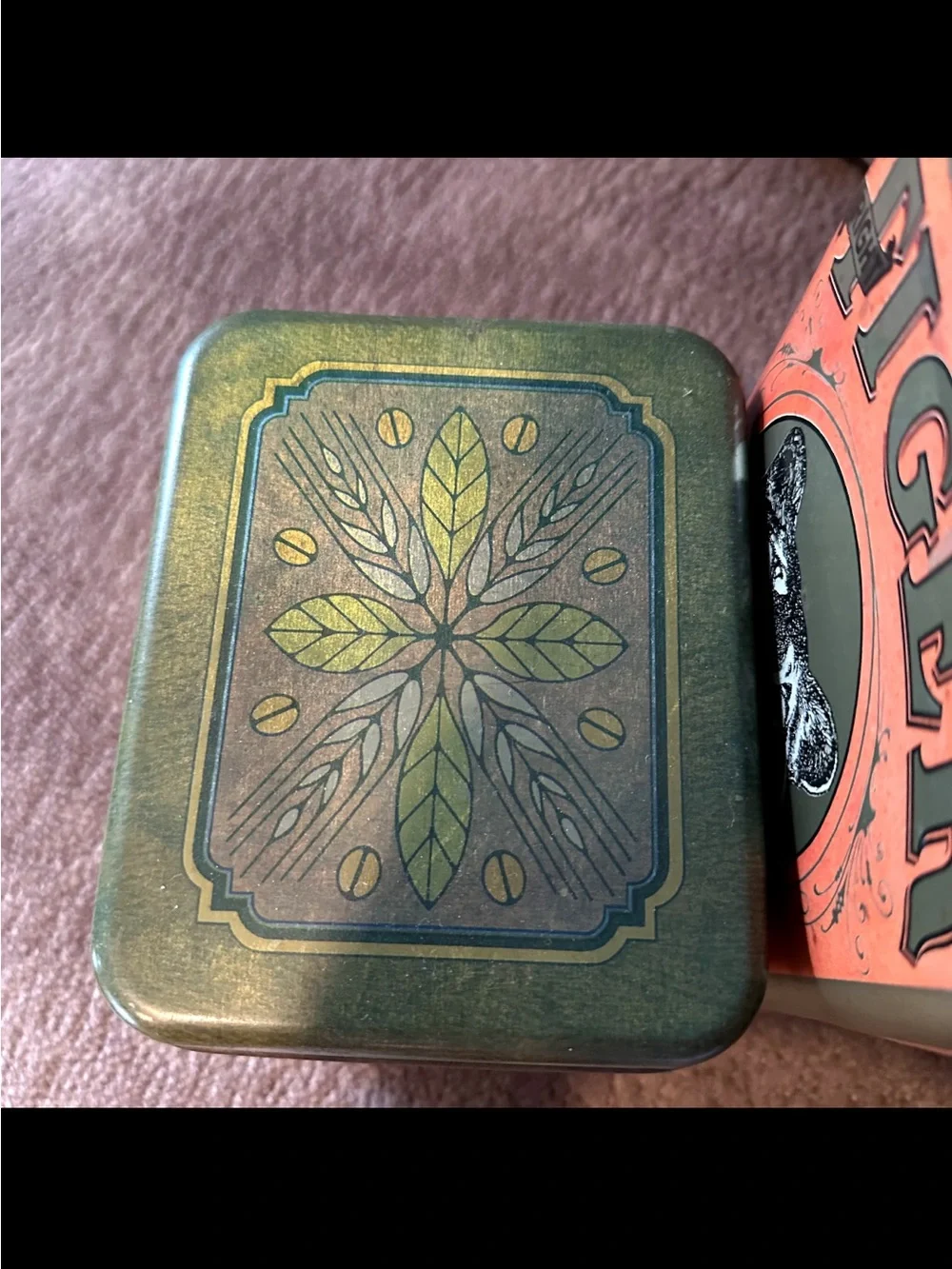 Vintage Bright Tiger Chewing Tobacco & New Dawn Colombian Coffee Tin Canisters